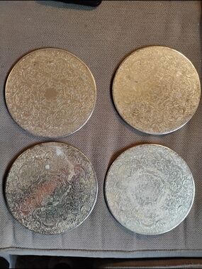 Vintage English Silver-Plated Trivets